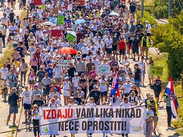Pitanje je kada će Gospićani ponovo izaći na ulice zbog namjerne romosti države                                                                                                                                                                           