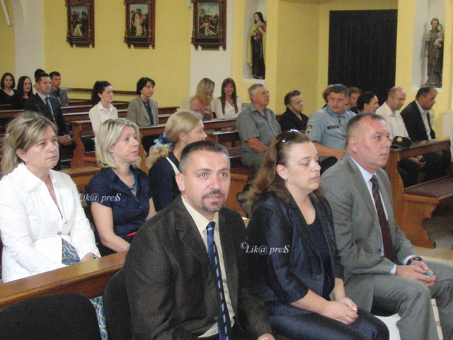 Čelnici za vrijeme mise u Gospiću/© Marko Čuljat Lika press                                                                                                                                                                                               