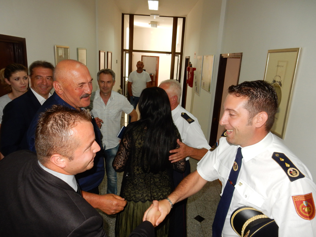 Susret vatrogasaca i lokalnih čelnika u Gospiću/Snimio Marko Čuljat Lik@ press                                                                                                                                                                            