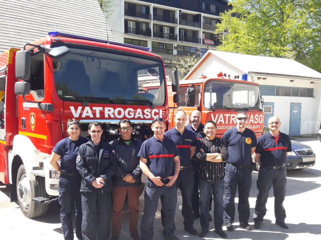 MAlezijski i lički vatrogasci na Mukinjama/Foto ŽVZ                                                                                                                                                                                                       