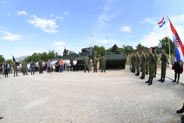 Svečanost na Vojnom poligonu Josipa MArkića kraj Knina/Foto MORH                                                                                                                                                                                          