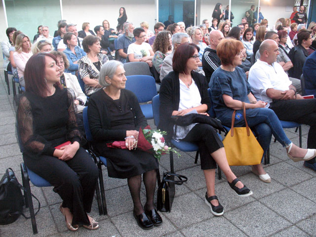 Obitelji Stipe Golca na večerašnjoj promocije njegove posmrtne knjige                                                                                                                                                                                     
